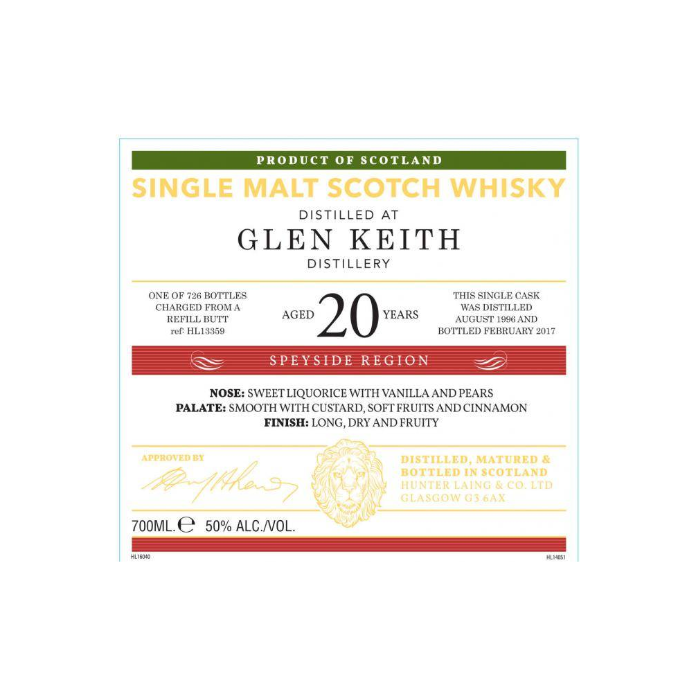 Glen Keith Old Malt Cask 1996 20 Years Single Malt Whisky 3