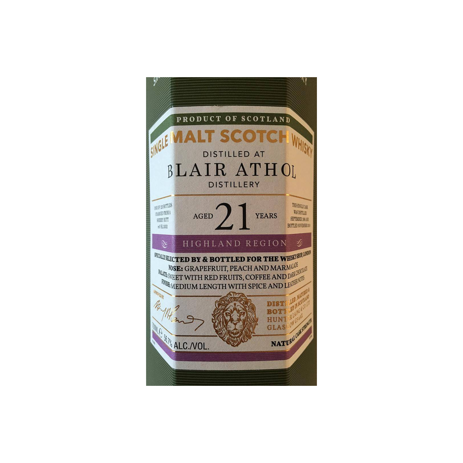 Blair Athol Old Malt Cask 1995 21 Years Single Malt Whisky 3