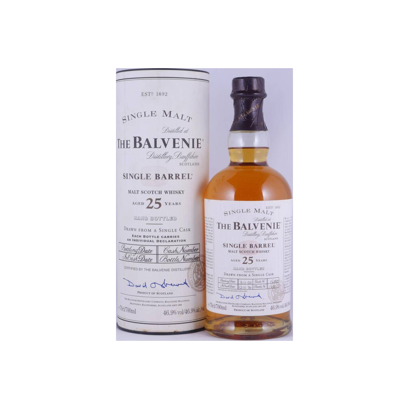 The Balvenie Single Cask 1974 25 Years Single Malt Whisky