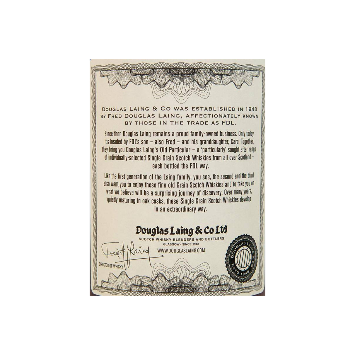 Carsebridge Old Particular 1982 33 Years Single Grain Whisky 3