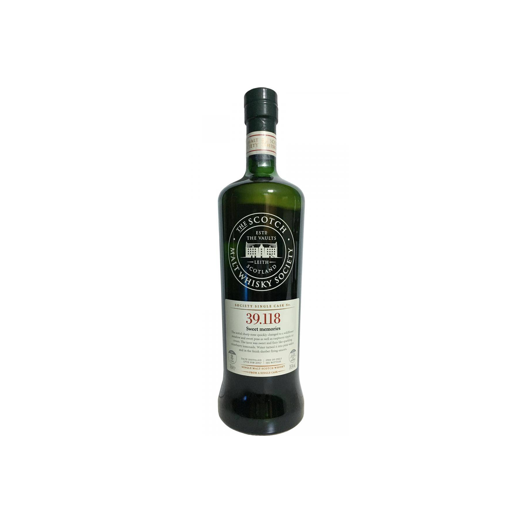 The Scotch Malt Whisky Society 2007 8 Years Single Malt Whisky