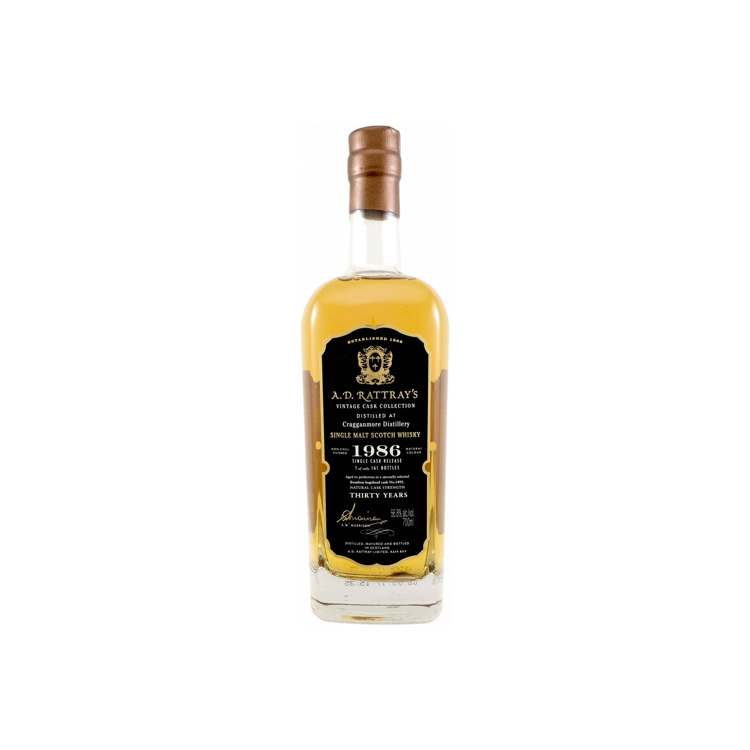 Cragganmore Individual Cask Bottling 1986 30 Years Single Malt Whisky