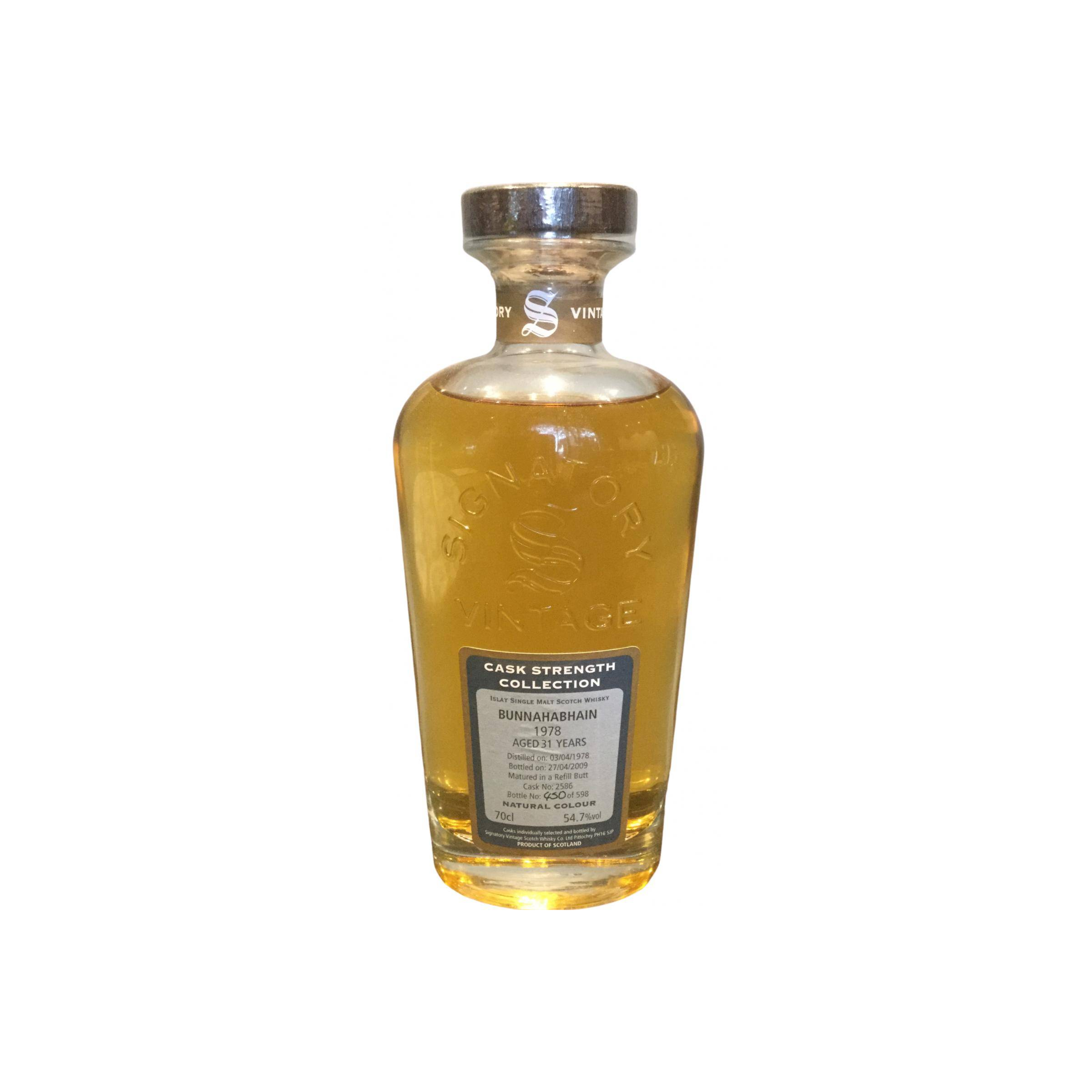 Bunnahabhain Cask Strength Collection 1978 31 Years Single Malt Whisky