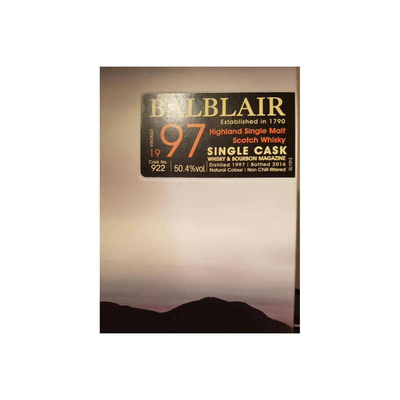 Balblair Single Cask 1997 19 Years Single Malt Whisky