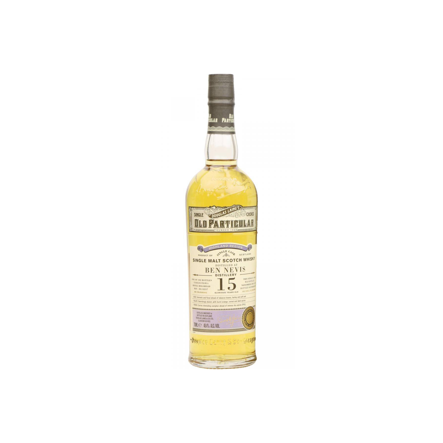 Ben Nevis Old Particular 2001 15 Years Single Malt Whisky
