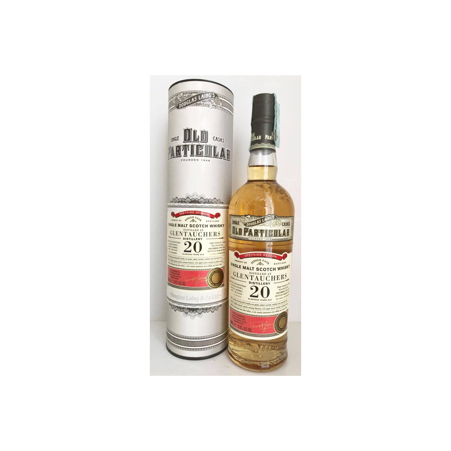 Glentauchers Old Particular 1996 20 Years Single Malt Whisky 2