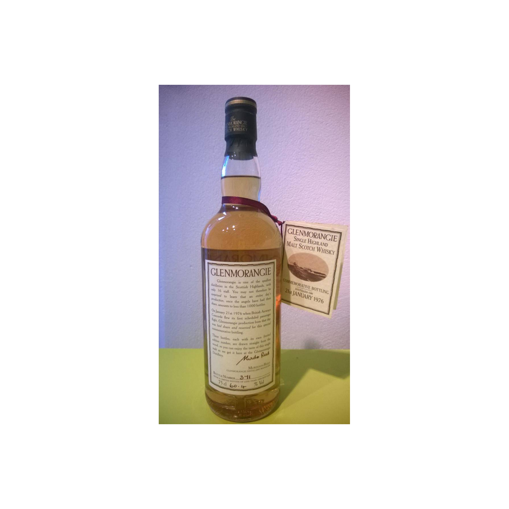 Glenmorangie 1976 Single Malt Whisky 2