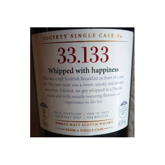 The Scotch Malt Whisky Society 2007 8 Years Single Malt Whisky 2