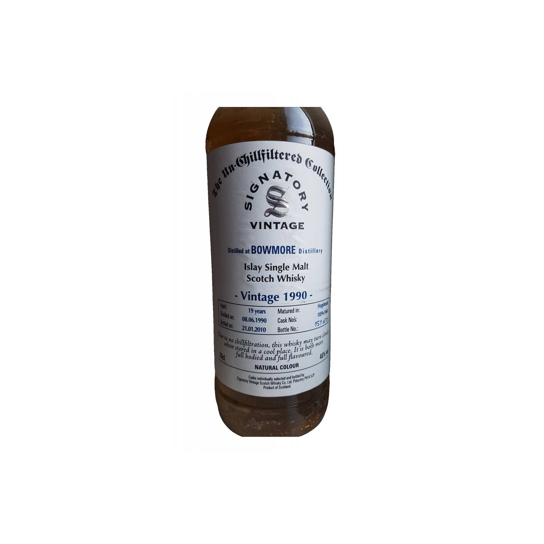 Bowmore The Un-Chillfiltered Collection 1990 19 Years Single Malt Whisky