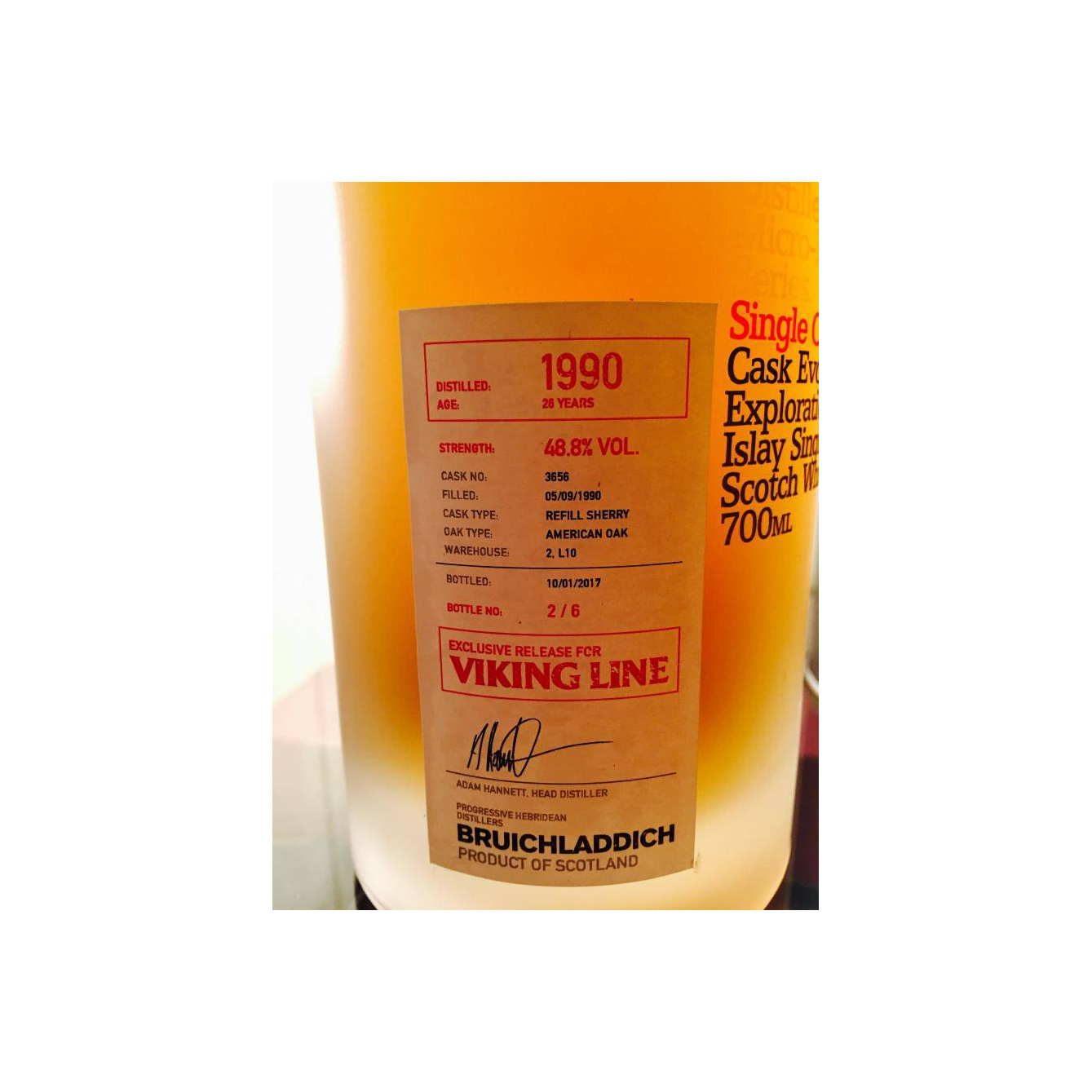 Bruichladdich 1990 26 Years Single Malt Whisky