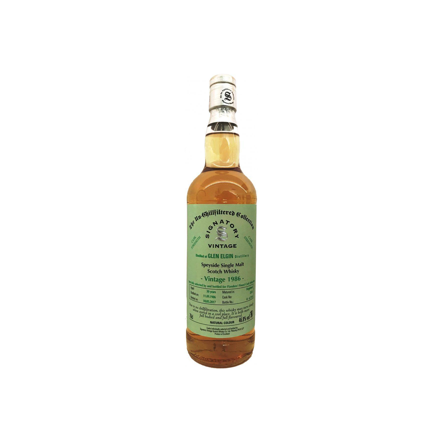 Glen Elgin 1986 30 Years Single Malt Whisky