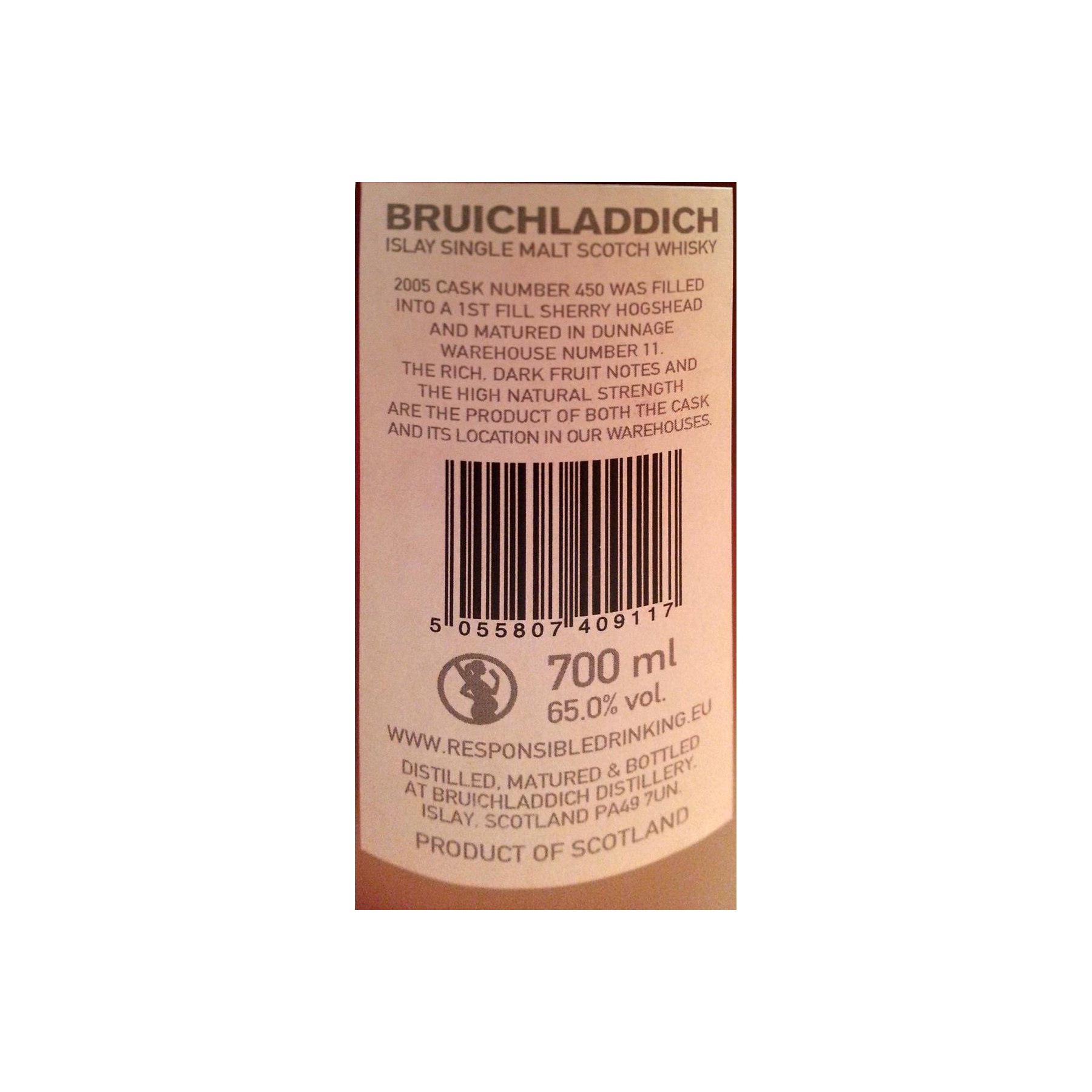 Bruichladdich 2005 12 Years Single Malt Whisky 2