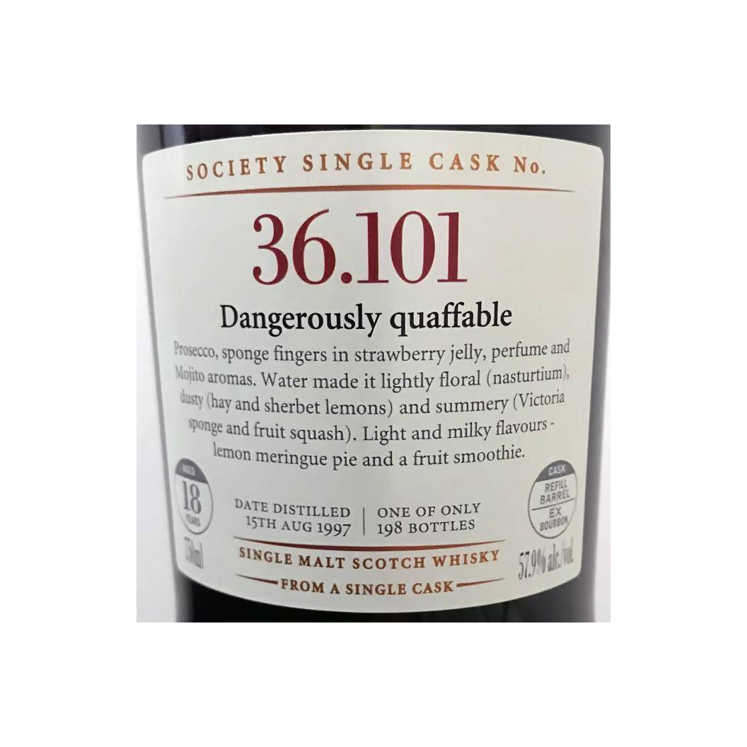 The Scotch Malt Whisky Society 1997 18 Years Single Malt Whisky 2