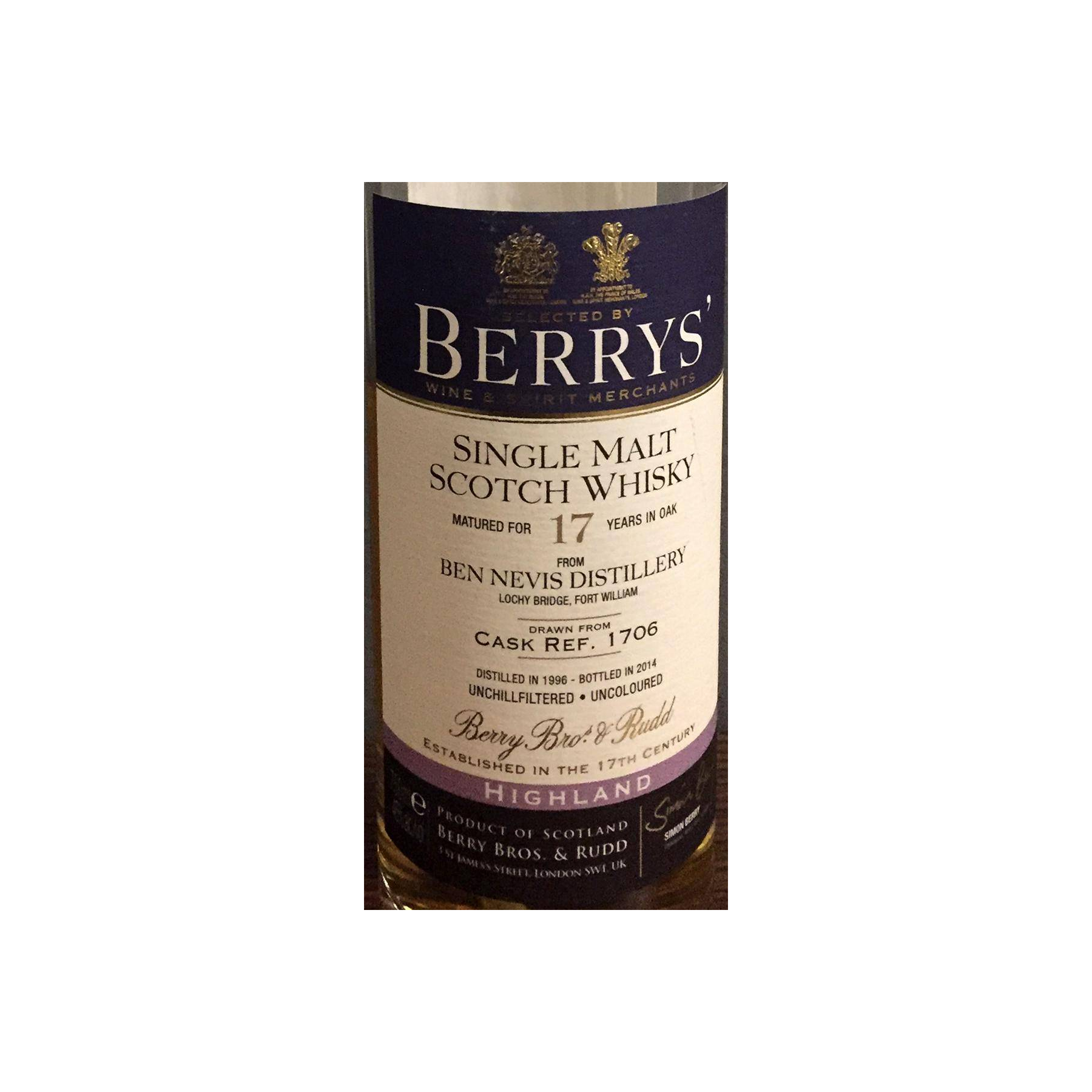 Ben Nevis 1996 17 Years Single Malt Whisky
