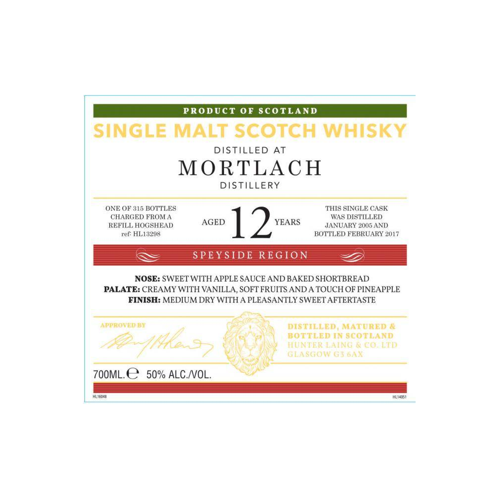 Mortlach Old Malt Cask 2005 12 Years Single Malt Whisky 2
