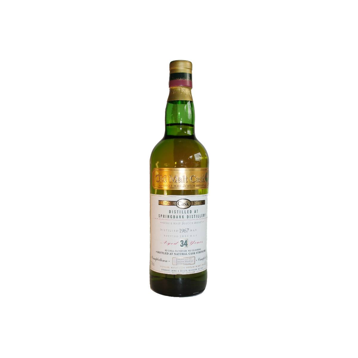 Springbank Old Malt Cask 1967 34 Years Single Malt Whisky