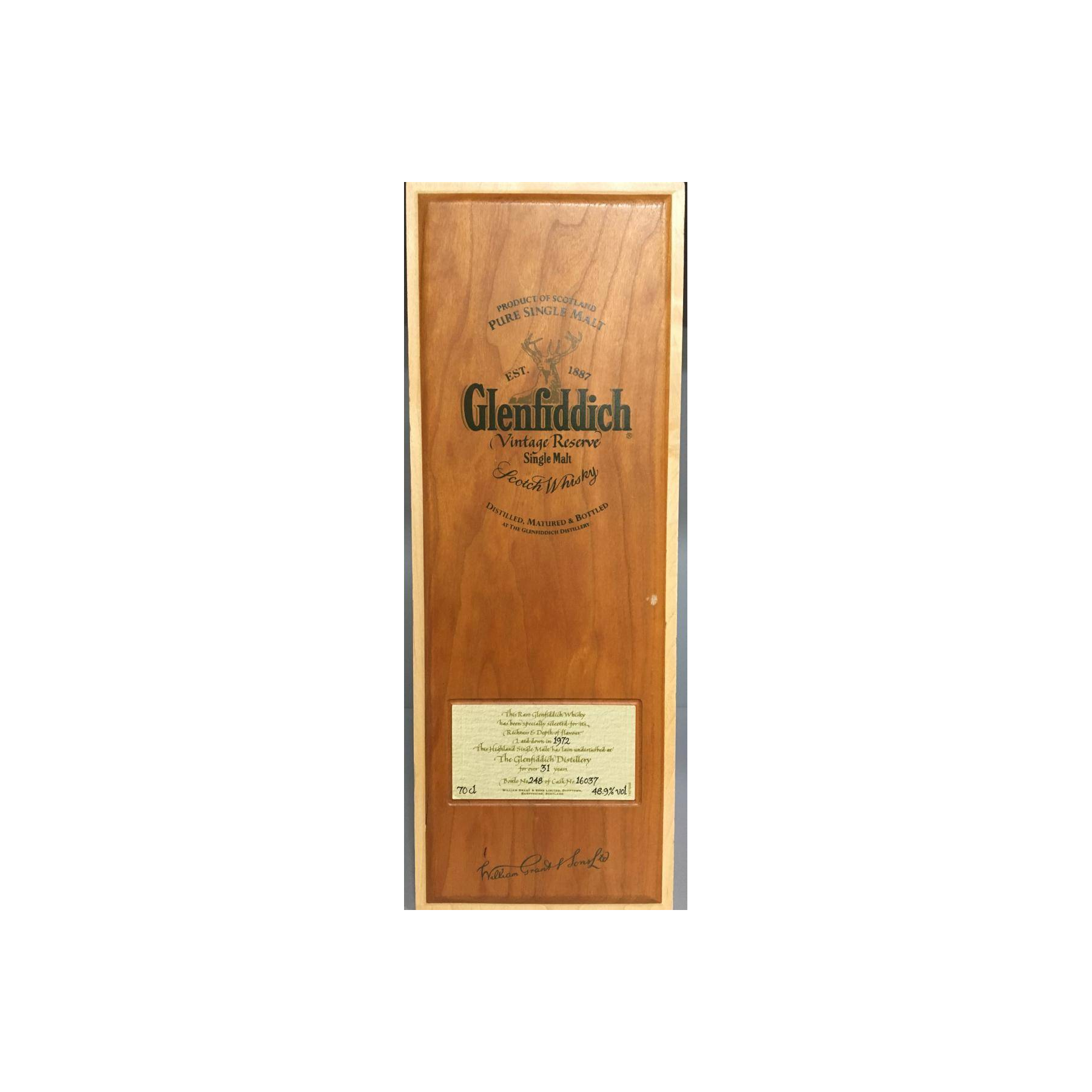 Glenfiddich 1972 31 Years Single Malt Whisky 2