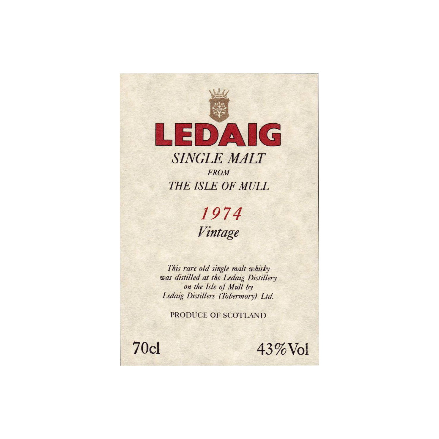 Ledaig 1974 20 Years Single Malt Whisky 2