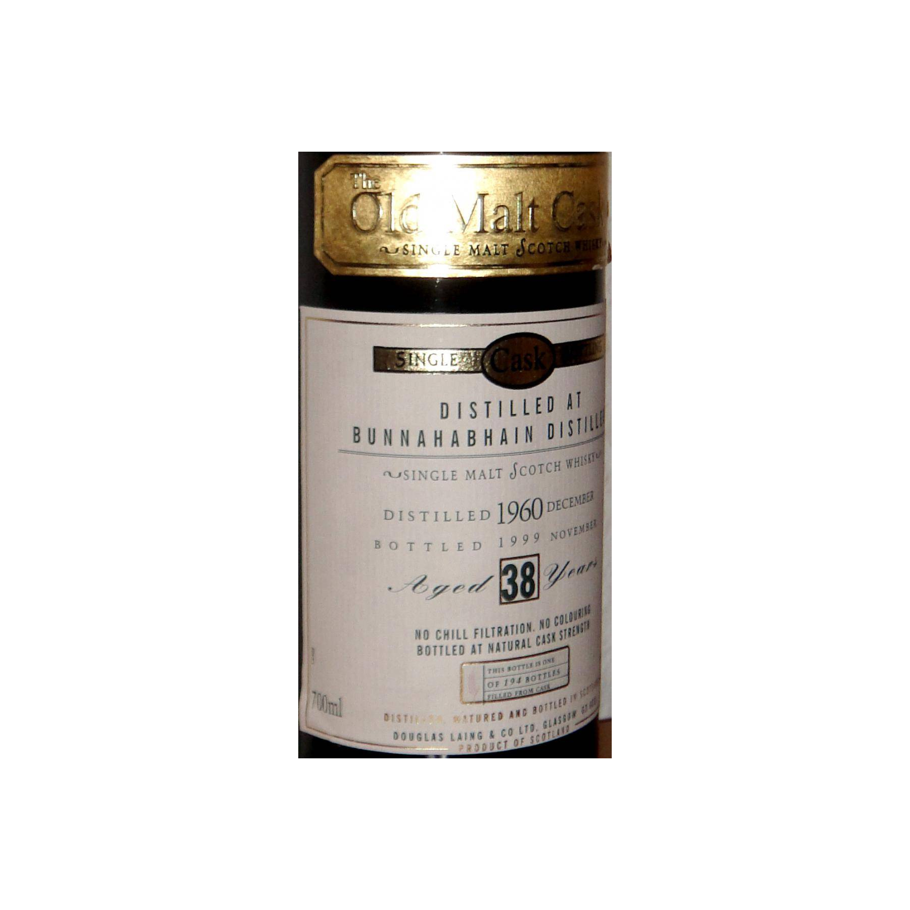 Bunnahabhain Old Malt Cask 1960 38 Years Single Malt Whisky 3