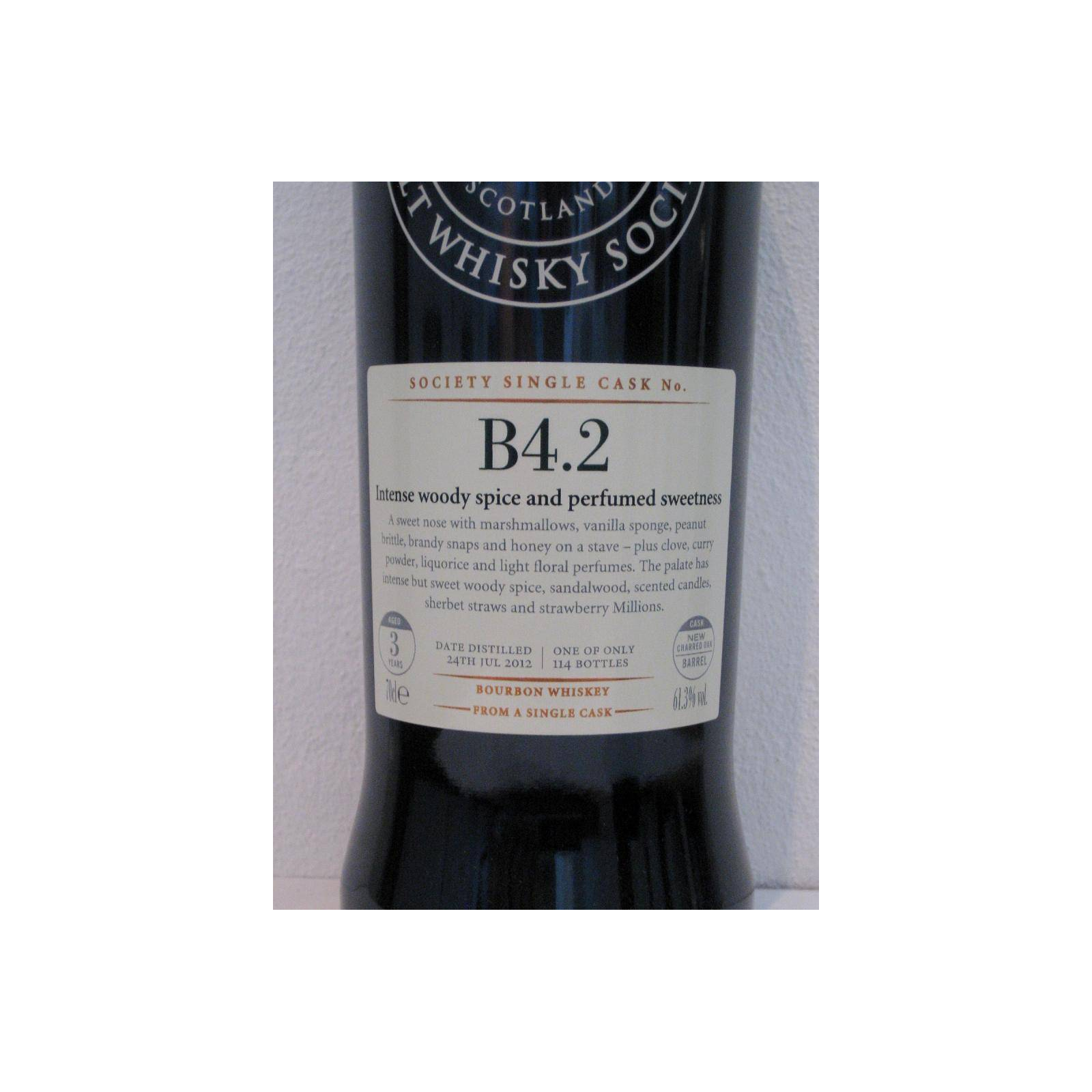 The Scotch Malt Whisky Society 2012 3 Years Bourbon Whisky 2