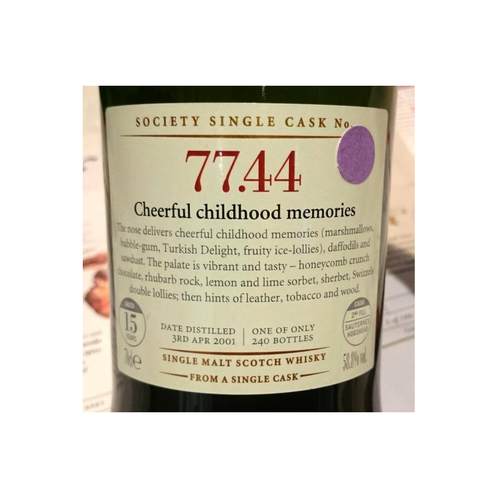 The Scotch Malt Whisky Society 2001 15 Years Single Malt Whisky