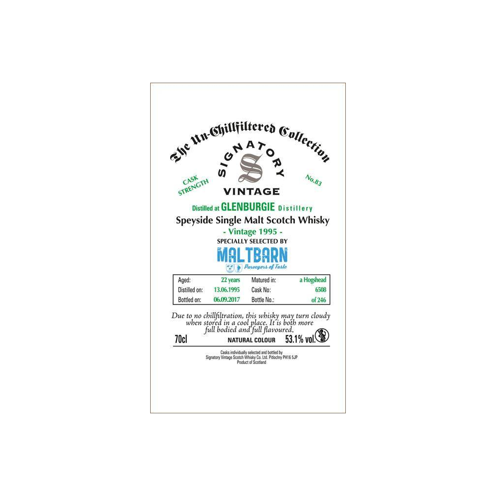 Glenburgie The Un-Chillfiltered Collection 1995 22 Years Single Malt Whisky 2
