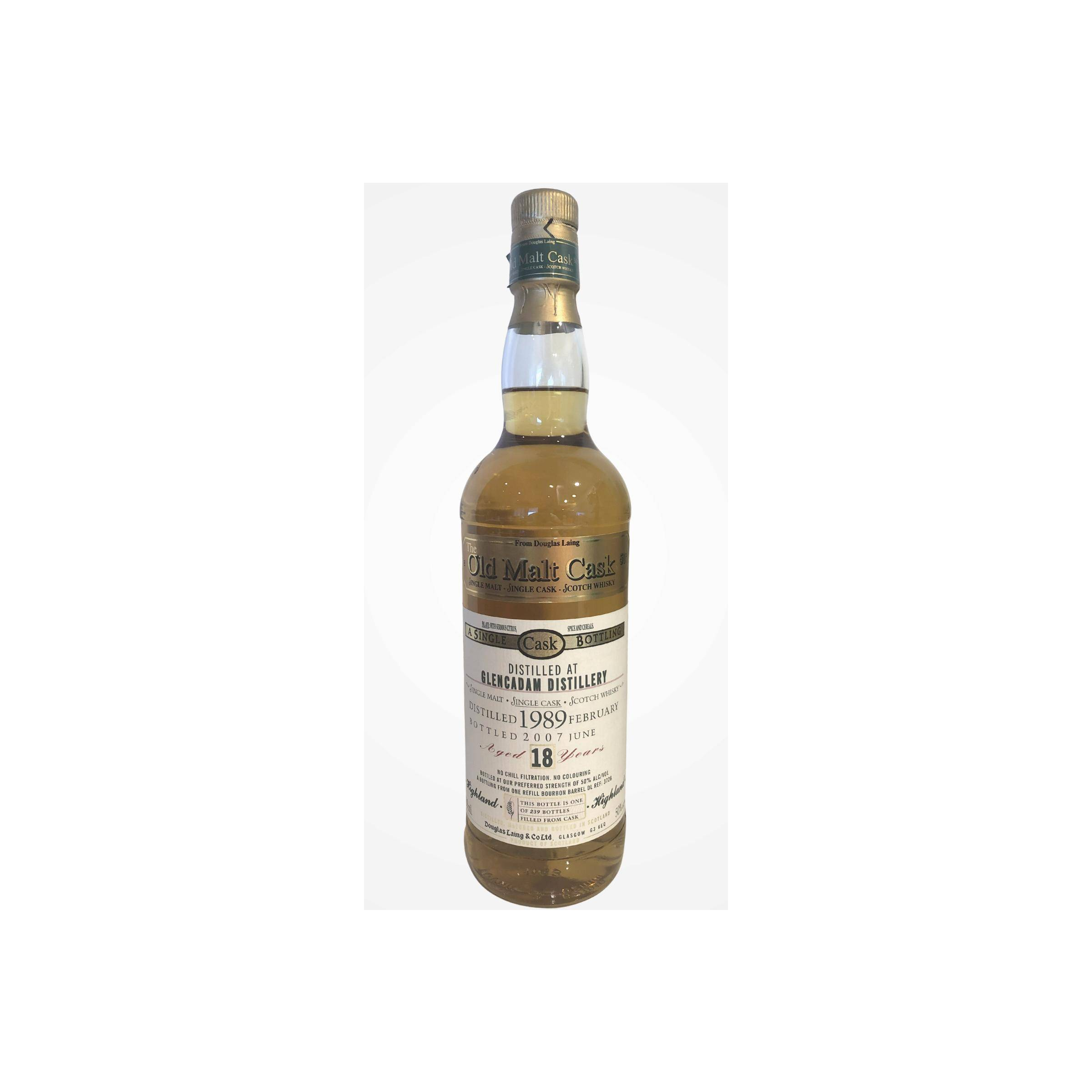 Glencadam Old Malt Cask 1989 18 Years Single Malt Whisky