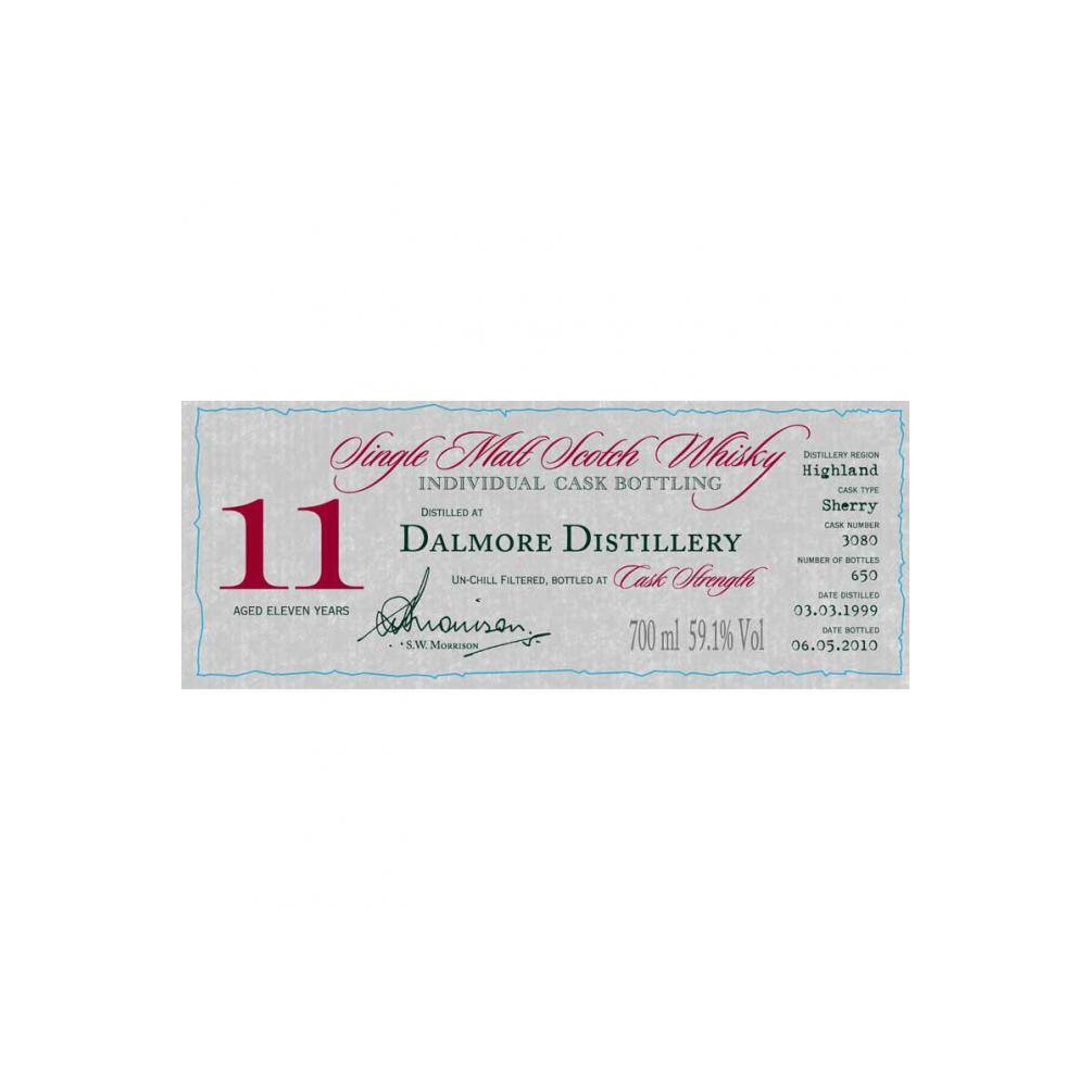 The Dalmore Individual Cask Bottling 1999 11 Years Single Malt Whisky 2