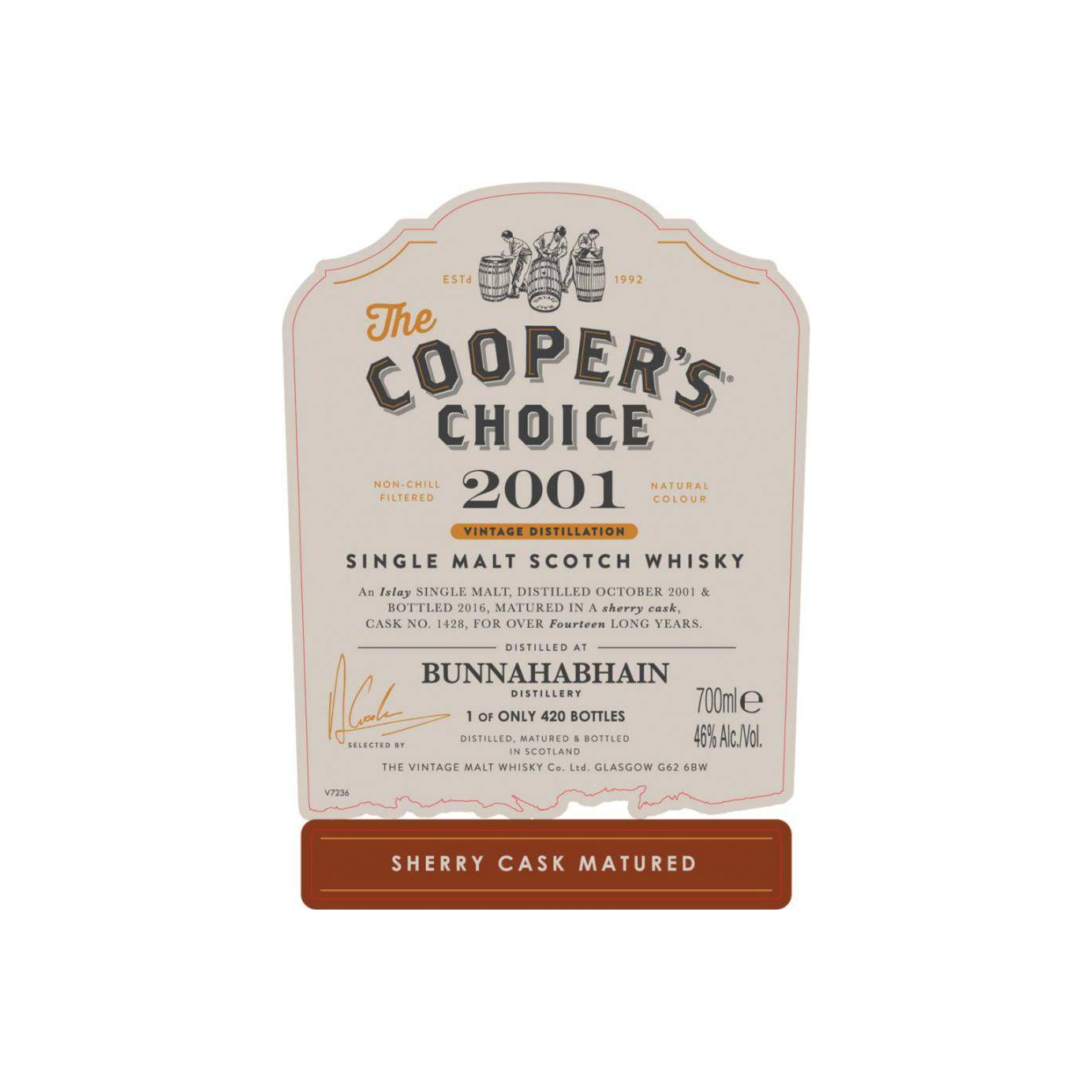 Bunnahabhain The Cooper's Choice 2001 14 Years Single Malt Whisky 3