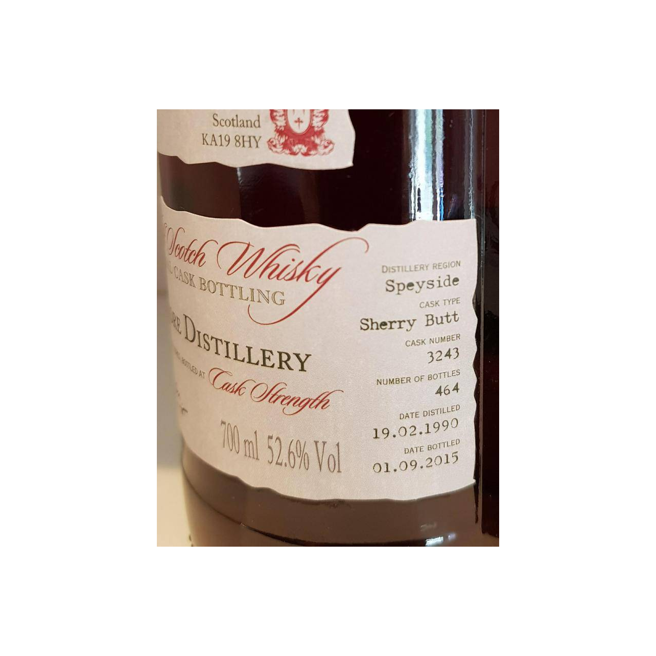 Aultmore Individual Cask Bottling 1990 25 Years Single Malt Whisky 3