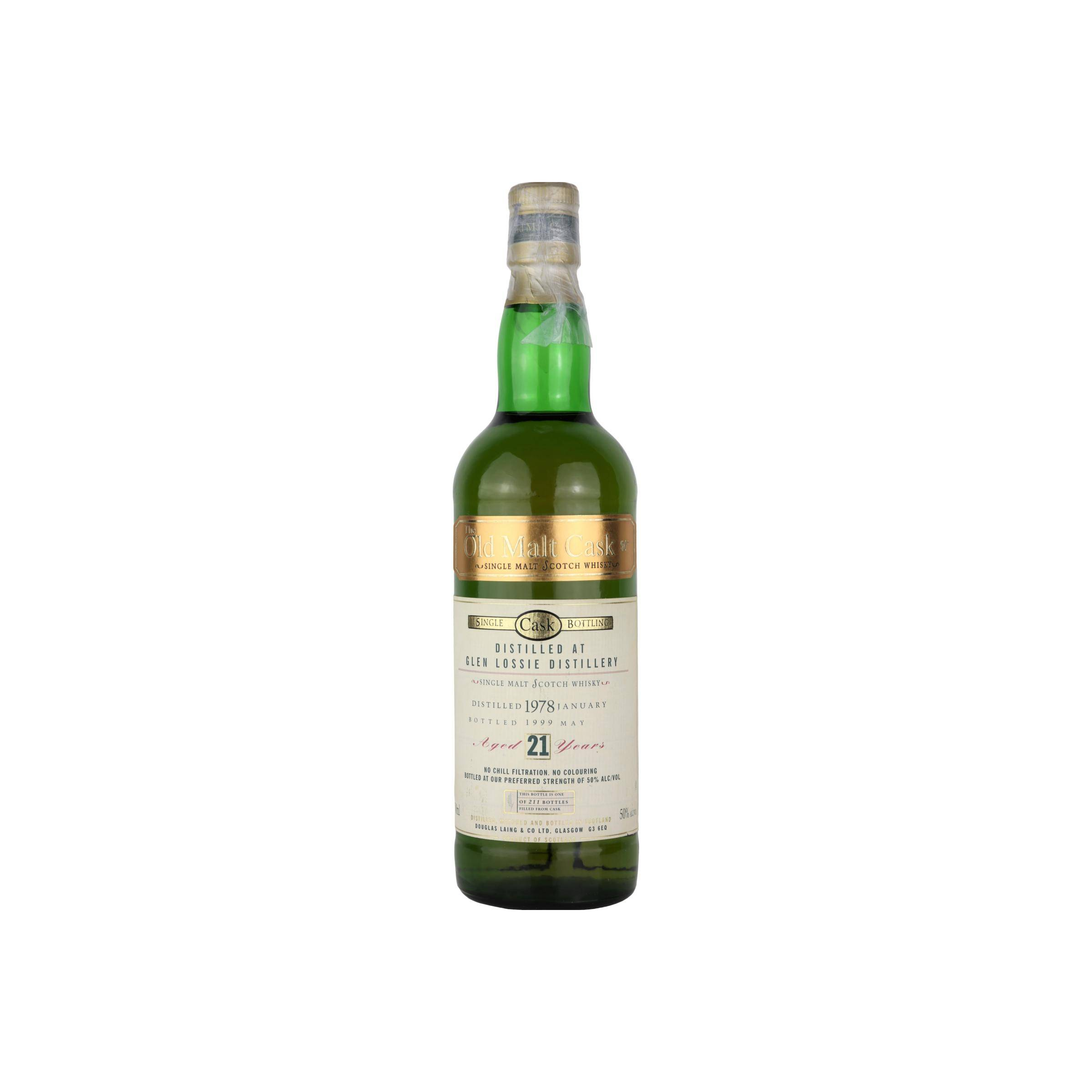 Glenlossie Old Malt Cask 1978 21 Years Single Malt Whisky