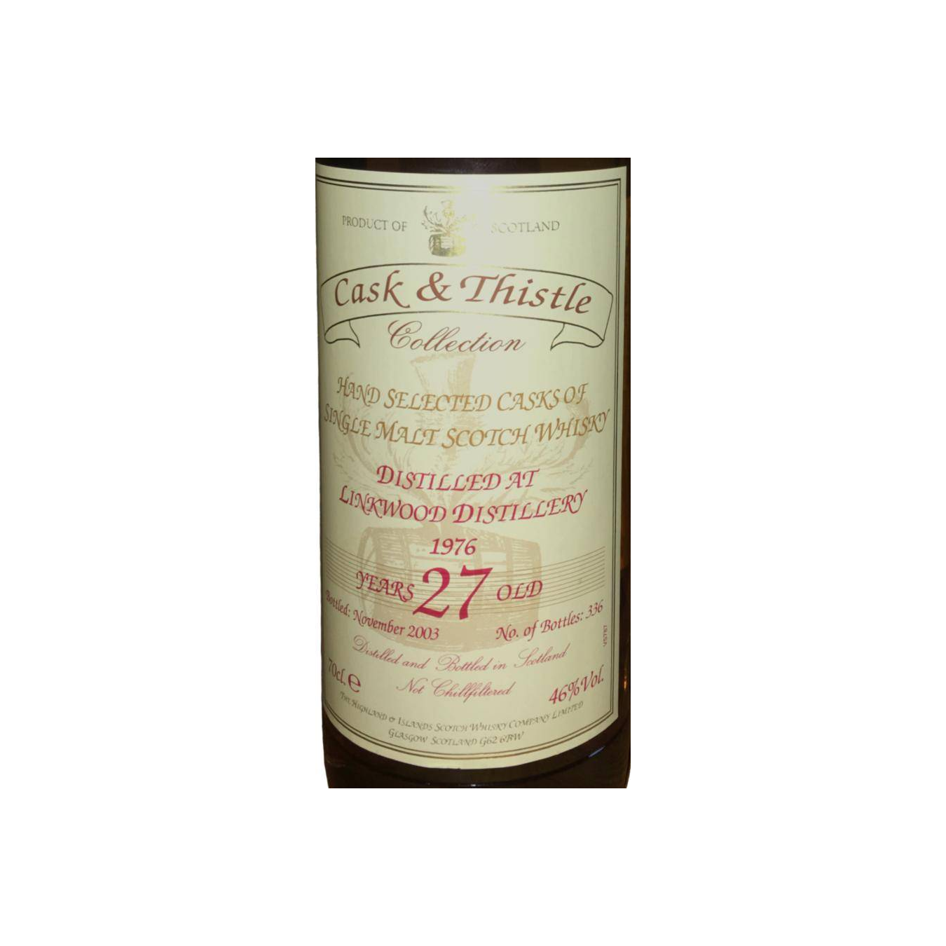 Linkwood 1976 27 Years Single Malt Whisky
