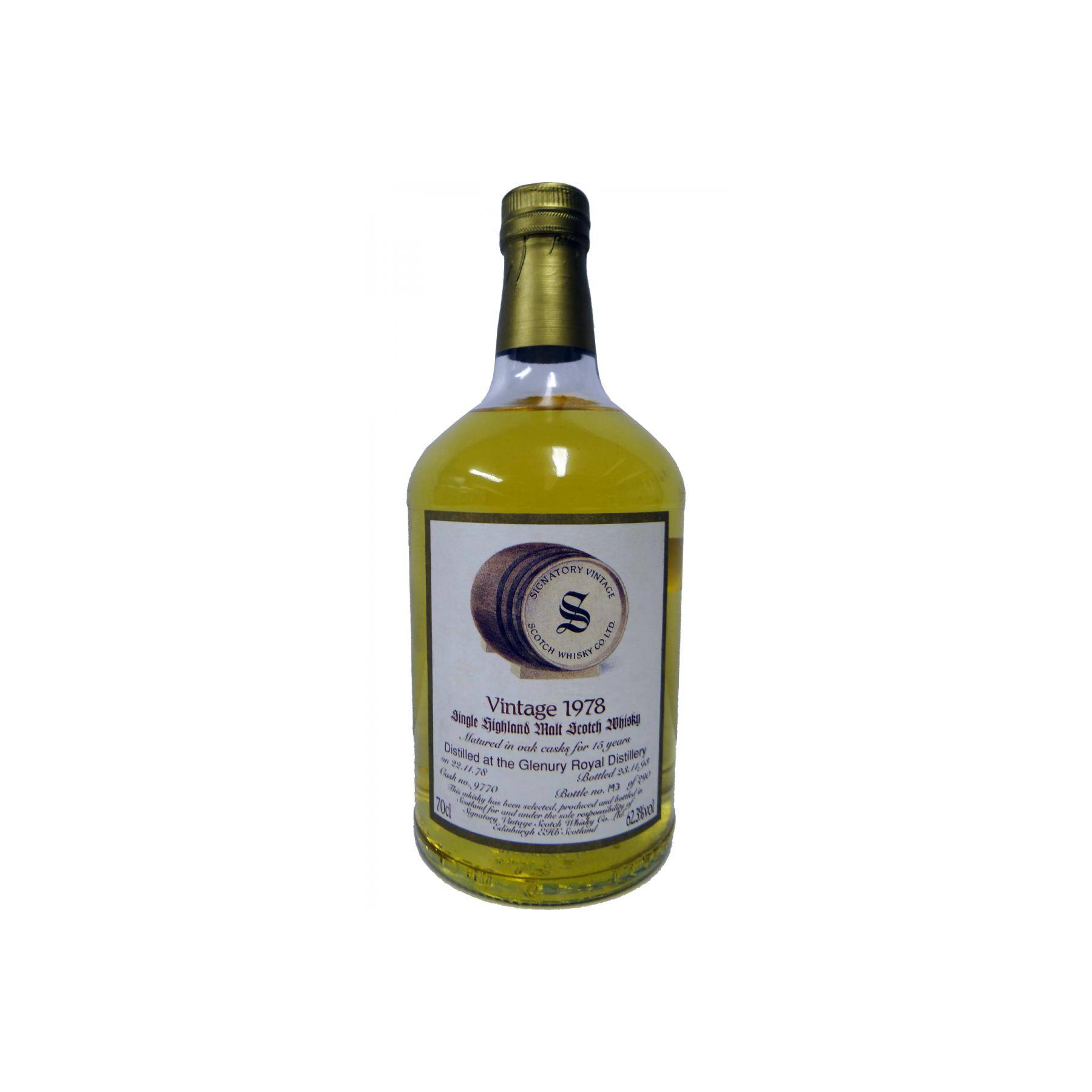 Glenury Royal Vintage Collection - Dumpy 1978 15 Years Single Malt Whisky