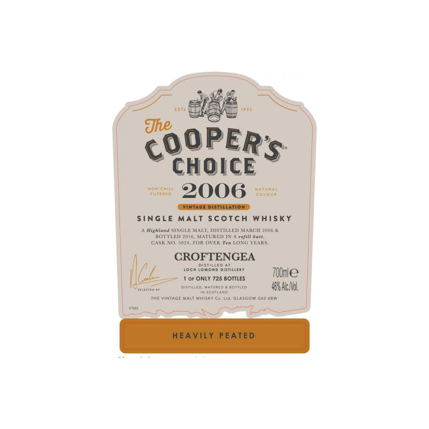 Loch Lomond The Cooper's Choice 2006 10 Years Single Malt Whisky