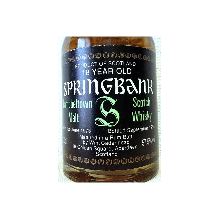 Springbank 1973 18 Years Single Malt Whisky 2
