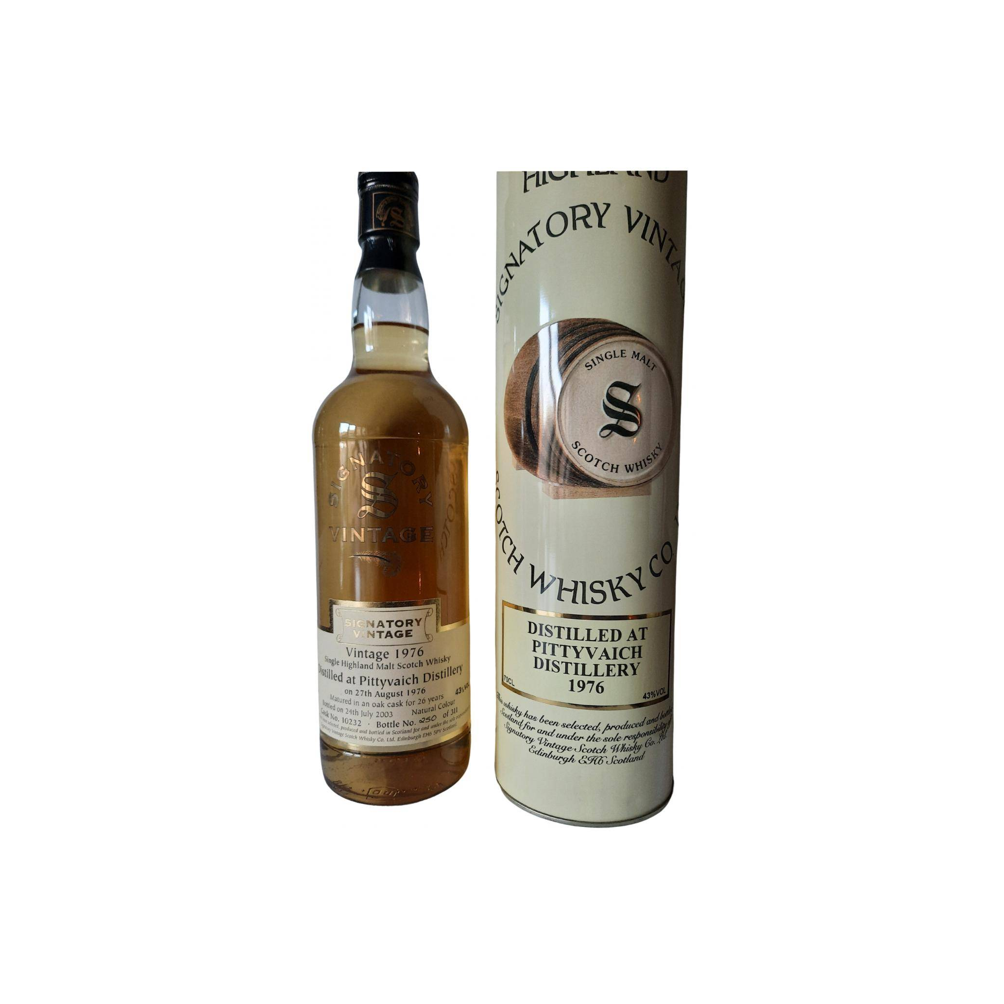 Pittyvaich Vintage Collection 1976 26 Years Single Malt Whisky 2