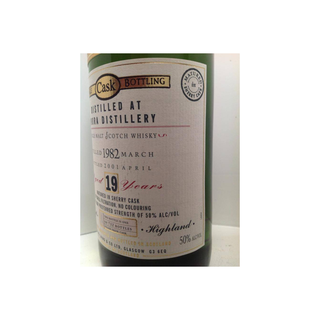 Brora Old Malt Cask 1982 19 Years Single Malt Whisky 3