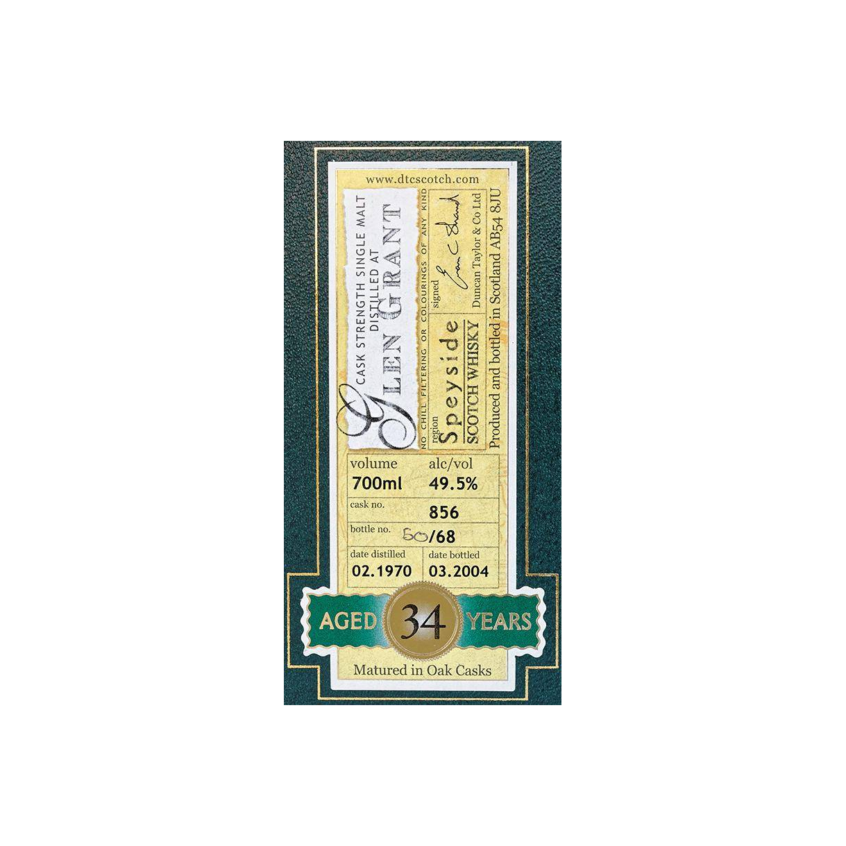 Glen Grant 1970 34 Years Single Malt Whisky 2