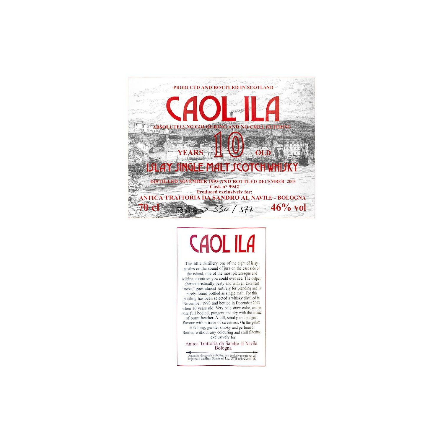 Caol Ila 1993 10 Years Single Malt Whisky 2
