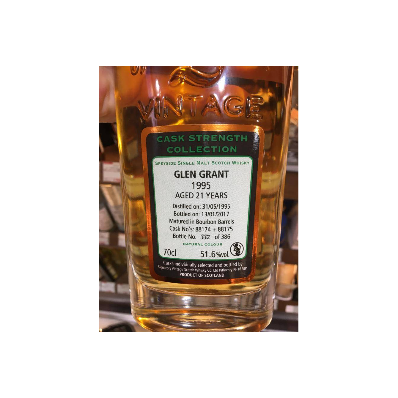 Glen Grant Cask Strength Collection 1995 21 Years Single Malt Whisky 2