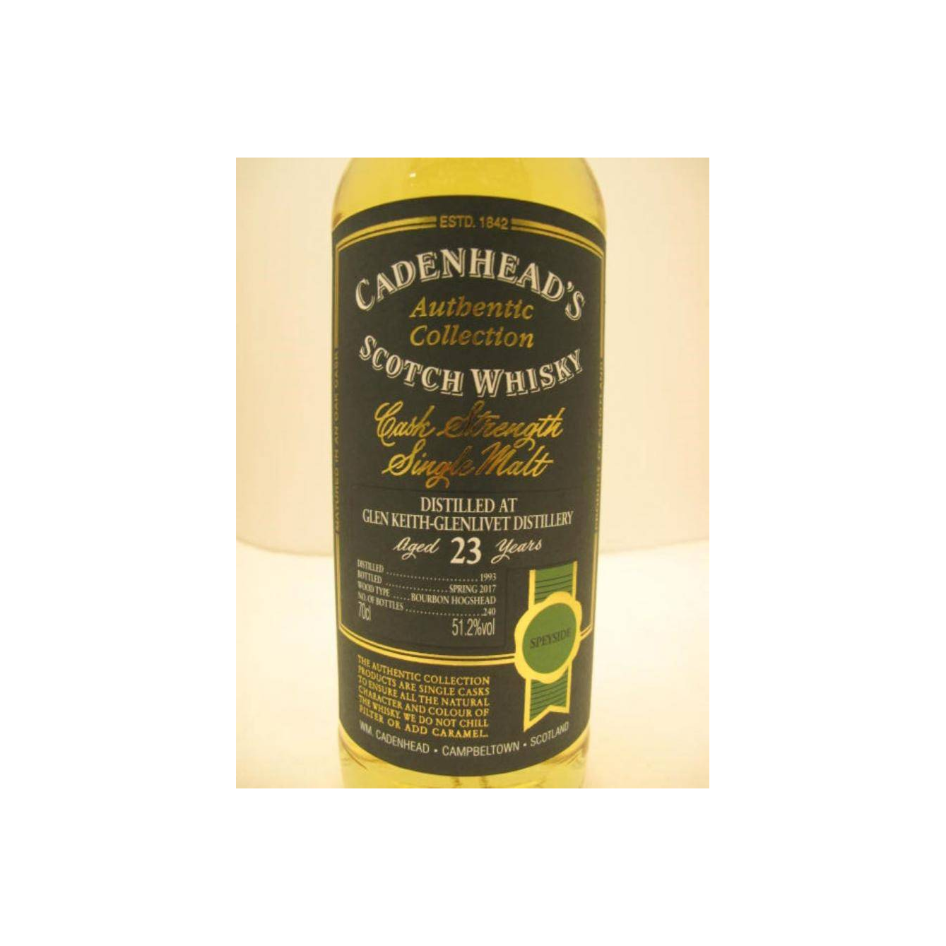 Glen Keith Authentic Collection 1993 23 Years Single Malt Whisky 2