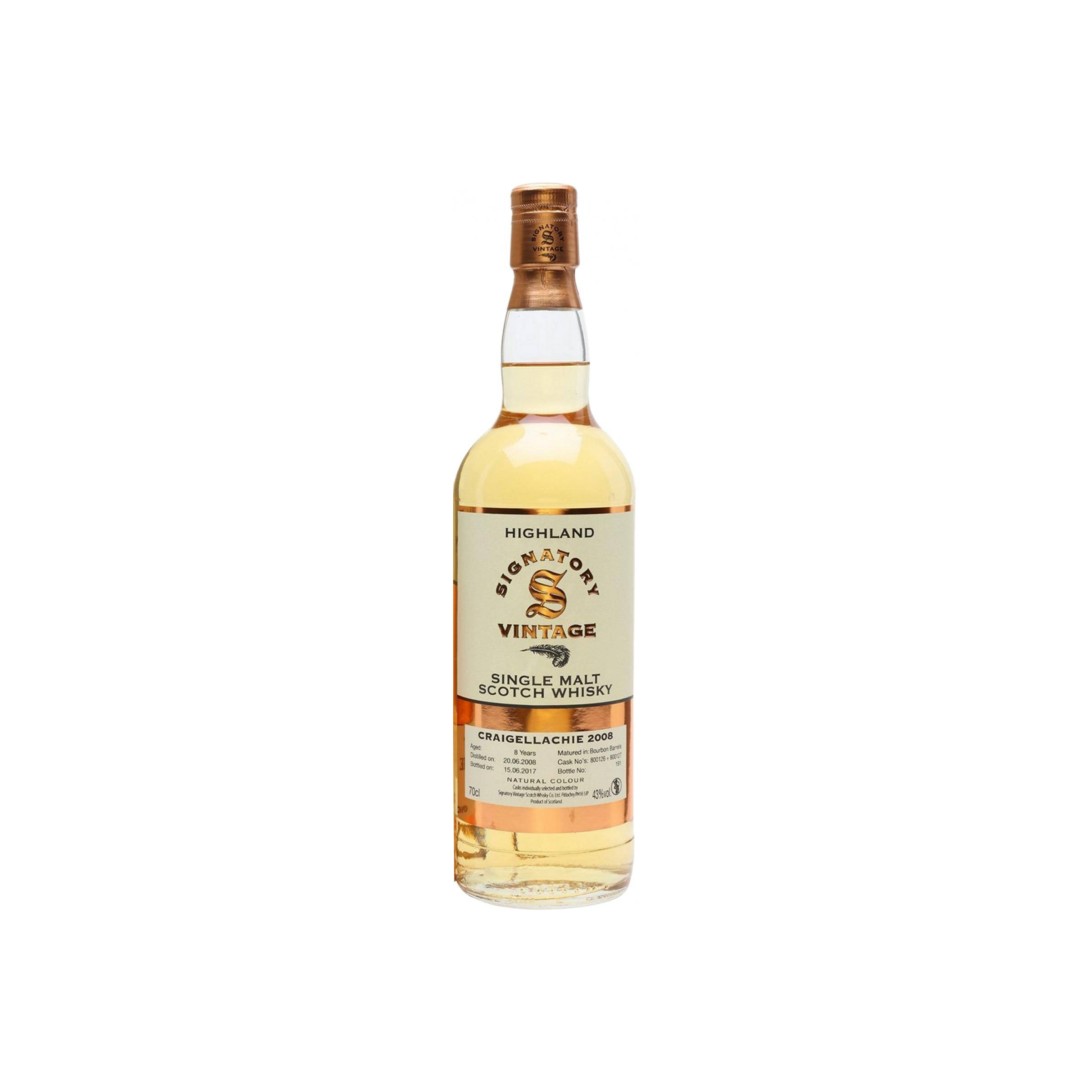 Craigellachie Vintage Collection 2008 8 Years Single Malt Whisky