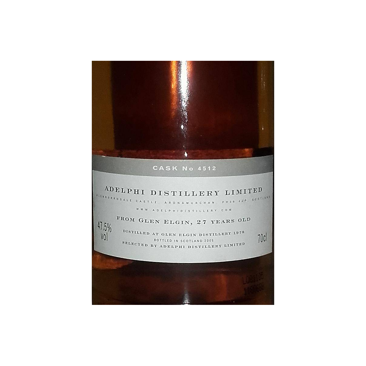 Glen Elgin 1978 27 Years Single Malt Whisky