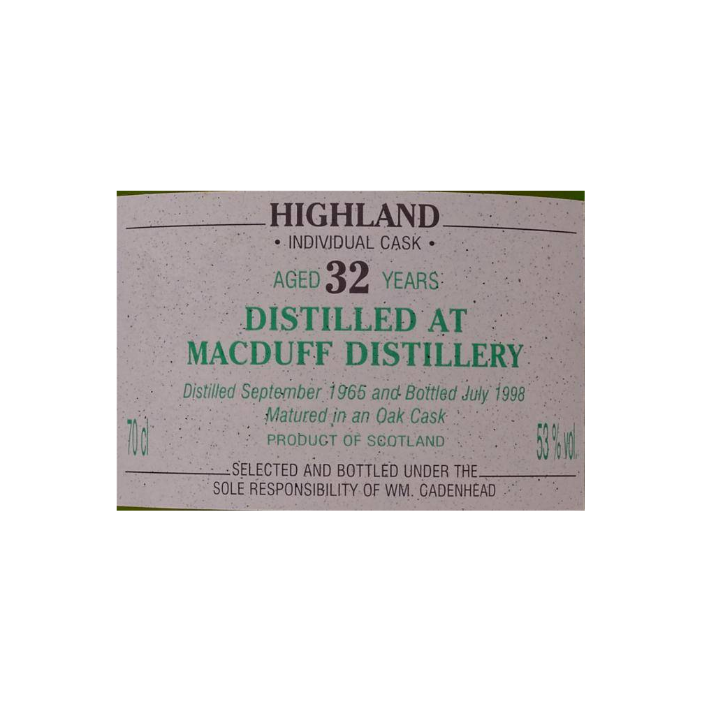 Macduff Authentic Collection 1965 32 Years Single Malt Whisky 2