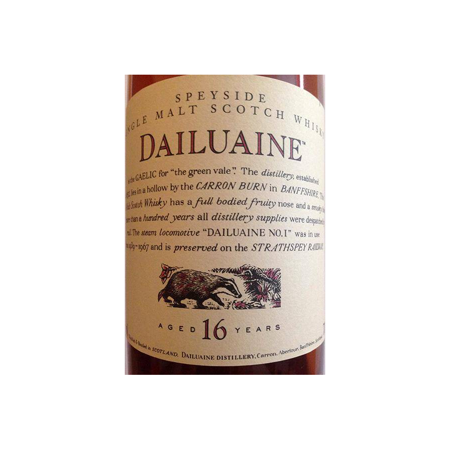 Dailuaine 16 Years Single Malt Whisky 2