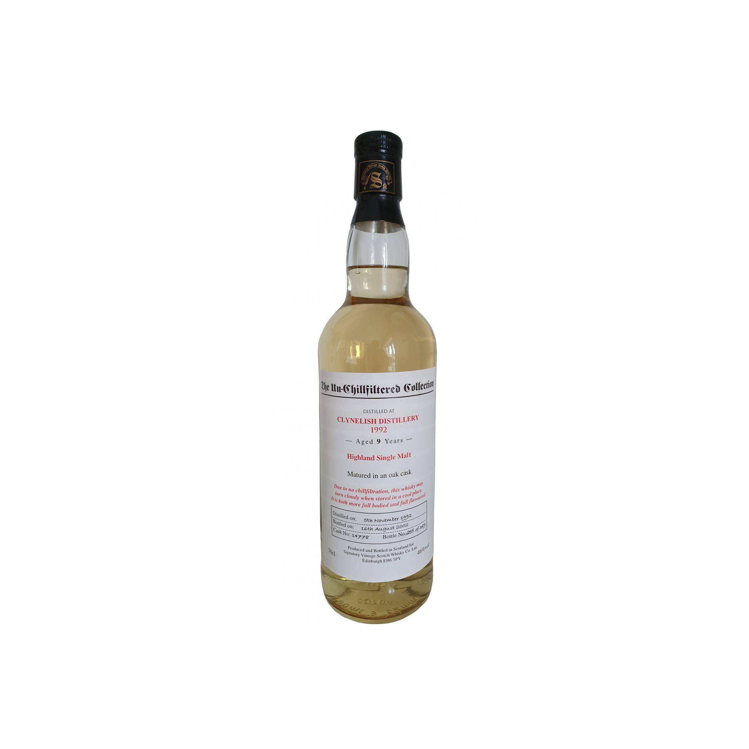 Clynelish The Un-Chillfiltered Collection 1992 9 Years Single Malt Whisky 2