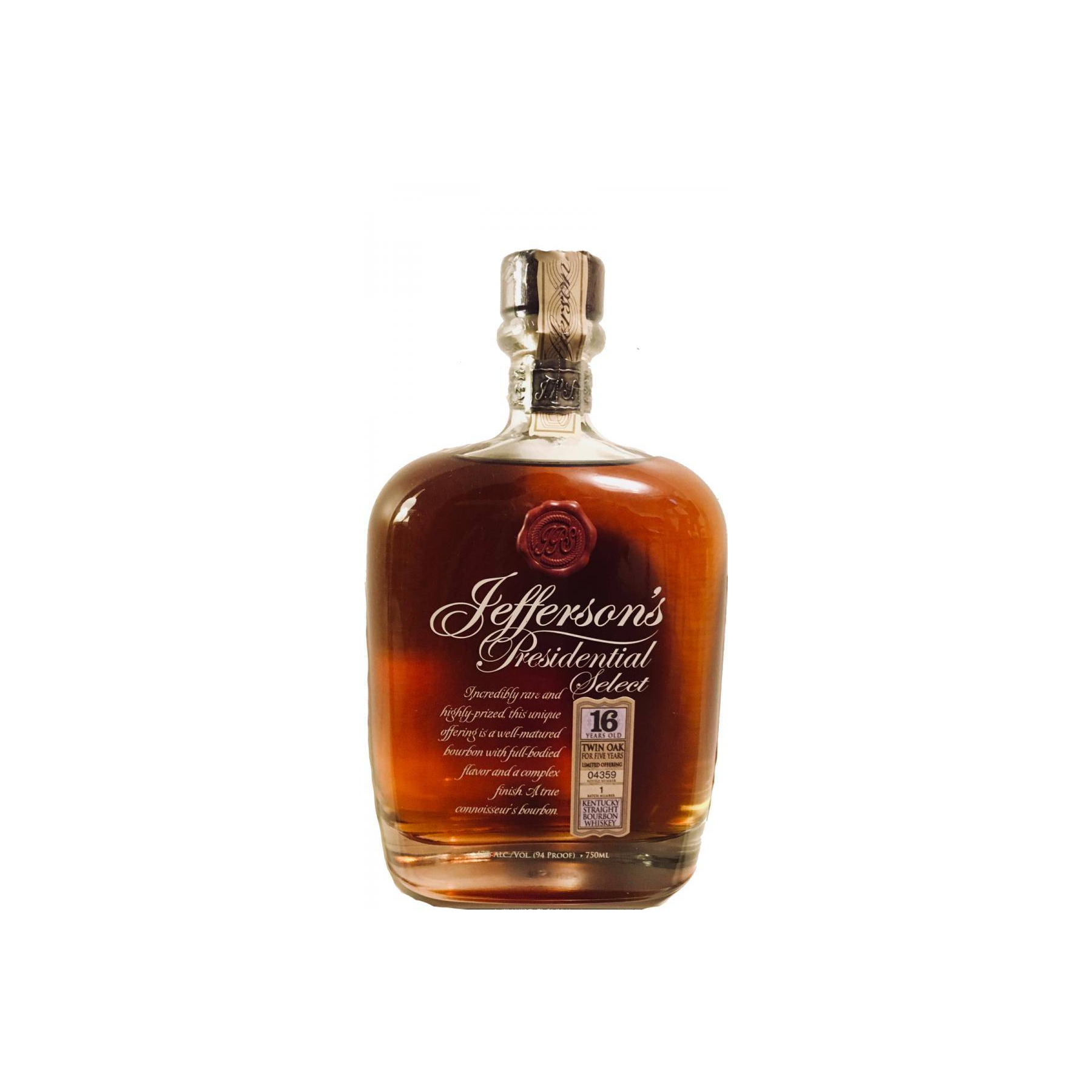Jefferson's 16 Years Bourbon Whisky