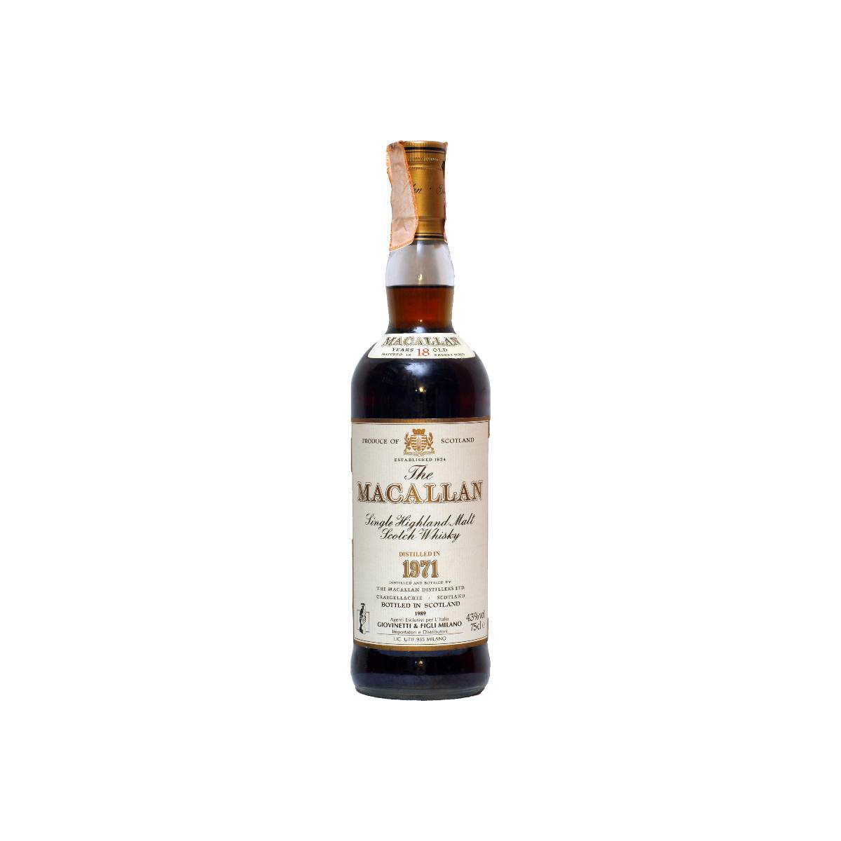 The Macallan 1971 18 Years Single Malt Whisky