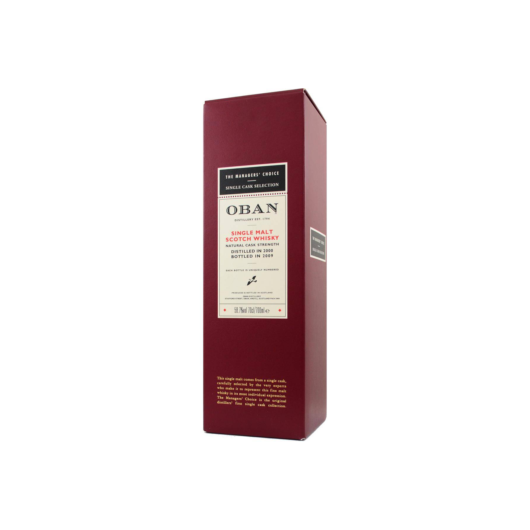 Oban 2000 8 Years Single Malt Whisky 2