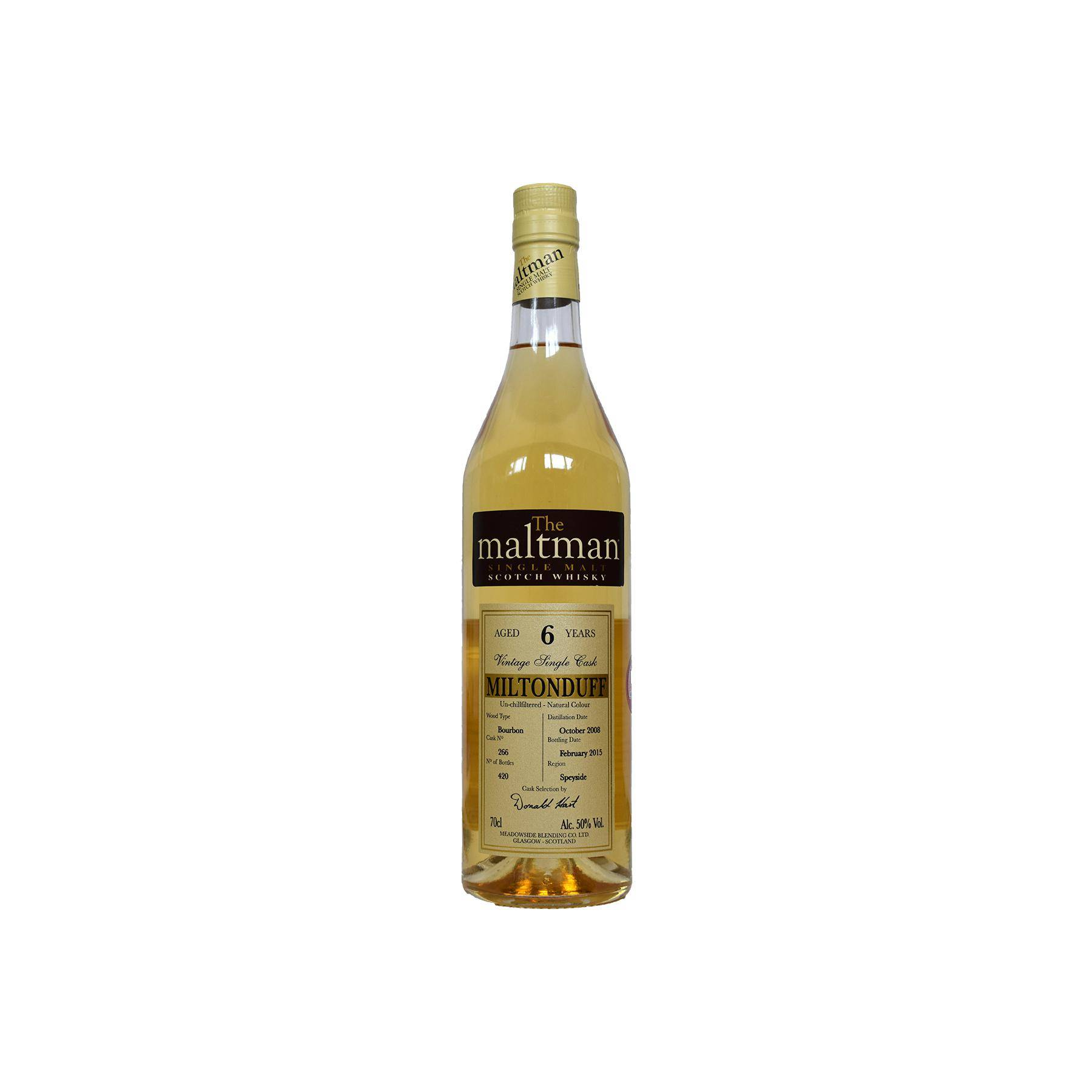 Miltonduff 2008 6 Years Single Malt Whisky